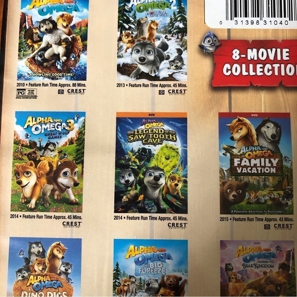 Alpha and Omega complete 8 movie DVD set - Picture 4 of 5
